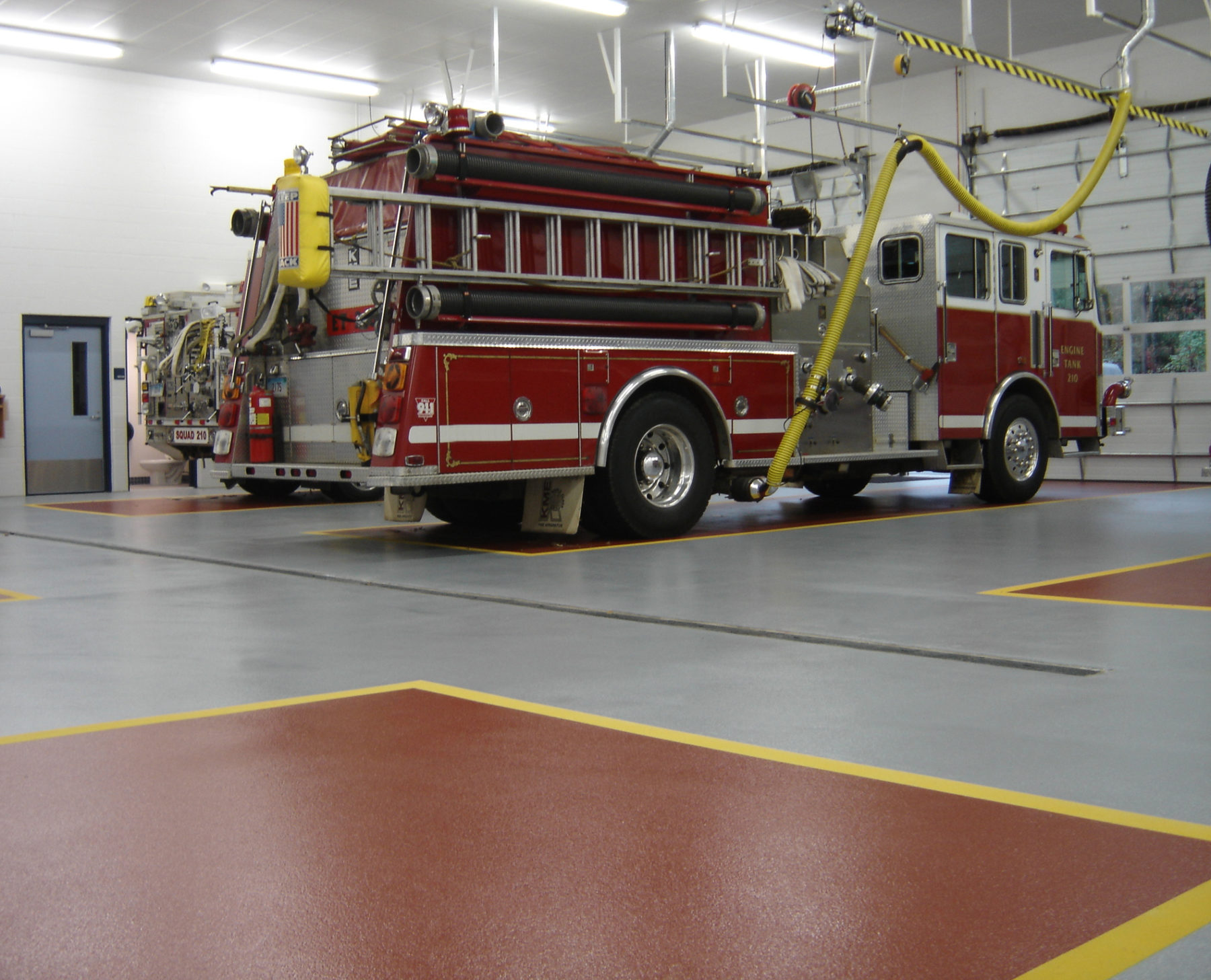 Epoxy flooring for Fire rescue and public safety facilities in CT