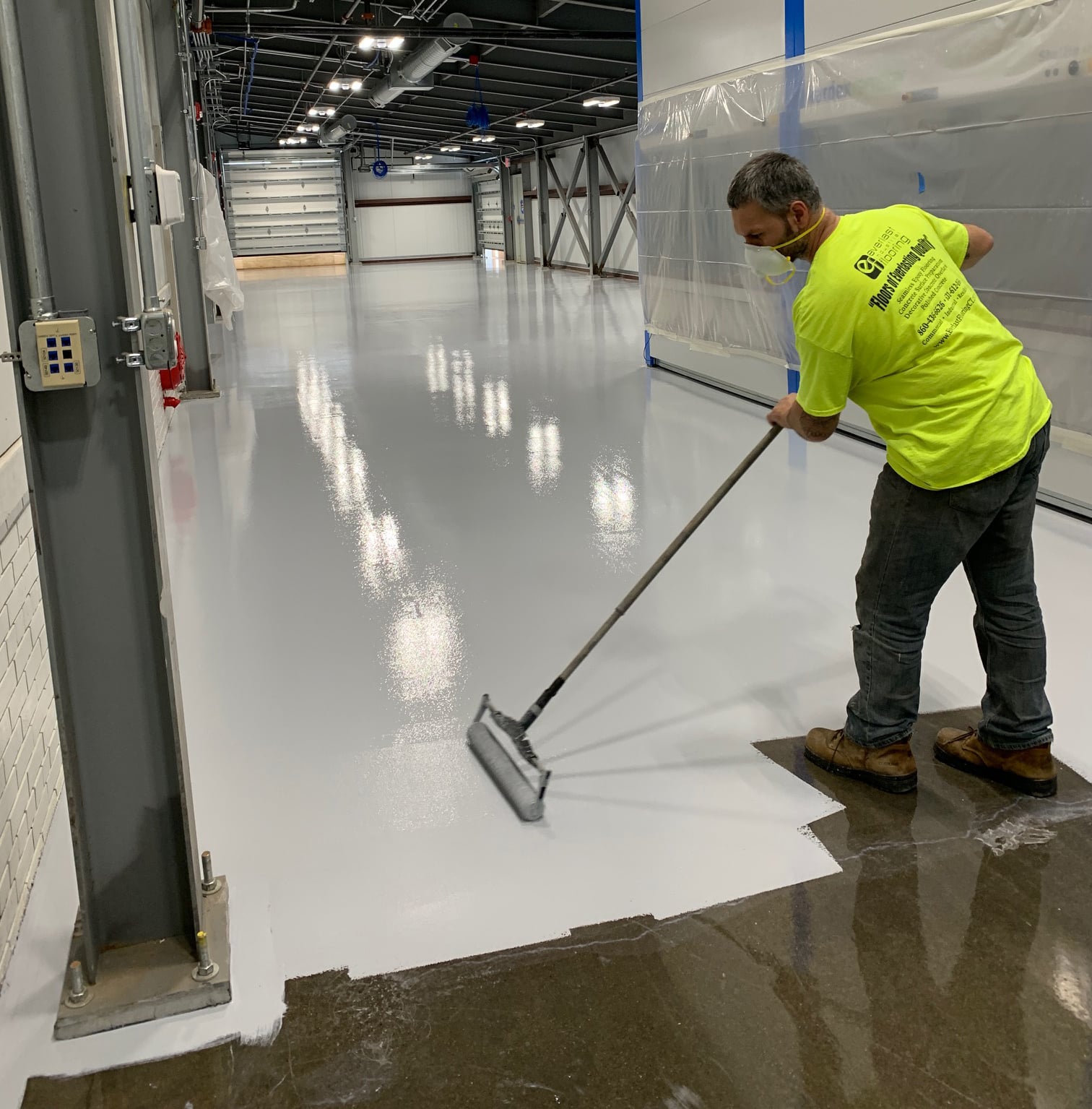 Eco-friendly epoxy industrial flooring in CT, NY, MA and RI