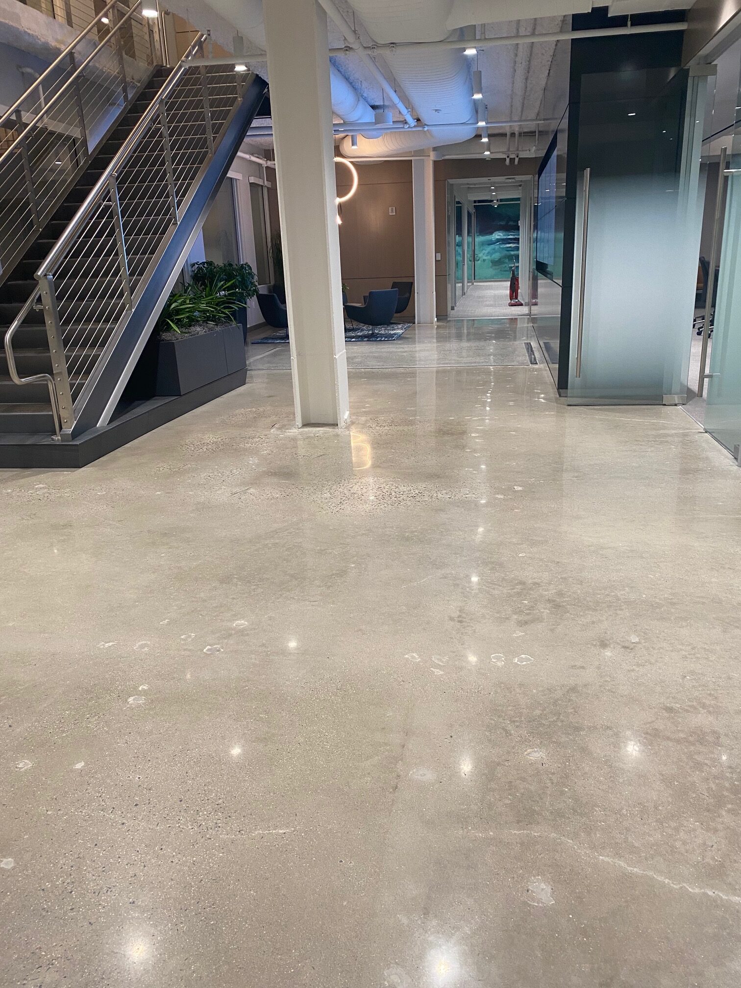 bradley international airport, epoxy flooring, decorative quartz epoxy system