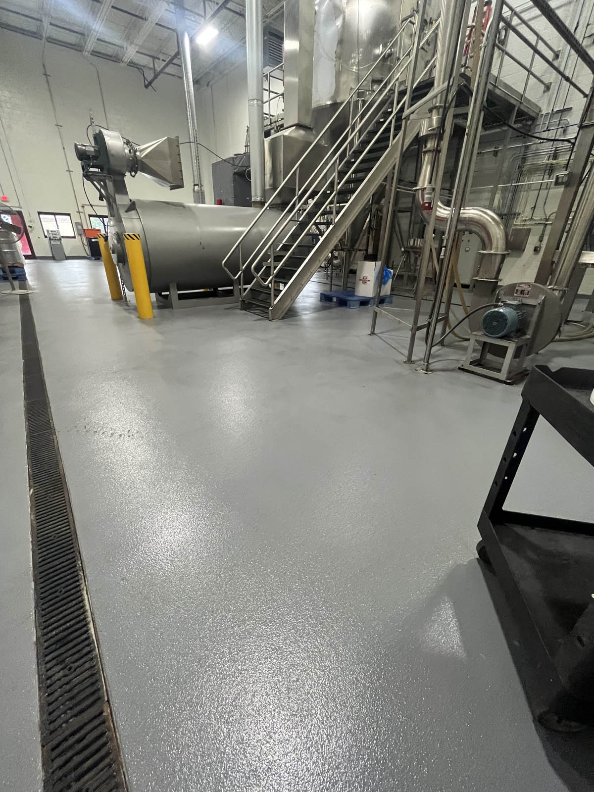 bradley international airport, epoxy flooring, decorative quartz epoxy system