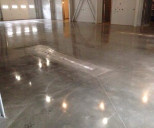 A large, empty room with polished concrete floors reflecting overhead lights—perhaps enhanced by industrial floor coating. Visible lines and a rectangular drainage grate mark the floor, while light-colored walls and a few doors appear in the background. A large, empty room with polished concrete floors reflecting overhead lights—perhaps enhanced by industrial floor coating. Visible lines and a rectangular drainage grate mark the floor, while light-colored walls and a few doors appear in the background.